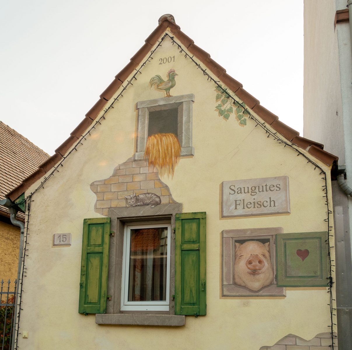 Fassade in Weisenheim am Berg, Pfalz
